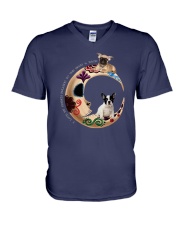 I Love My French Bulldog To The Moon and Back V-Neck T-Shirt thumbnail
