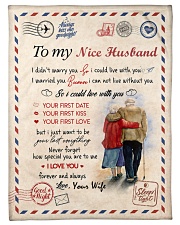 To My Husband Test Small Fleece Blanket - 30" x 40" front