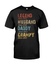 Father Legend Husband Daddy Grampy Classic T-Shirt front