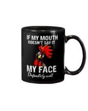 Chicken If My Mouth Doesn't Say Mug tile