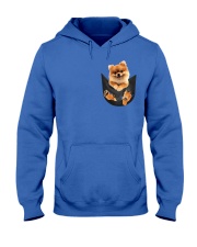 Pomeranian In Pocket Hooded Sweatshirt front