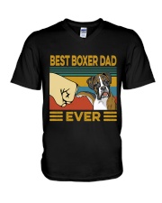 Best Boxer Dad Vintage V-Neck T-Shirt tile