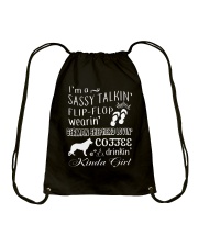 German Shepherd - I'm A Sassy Talkin' Drawstring Bag thumbnail
