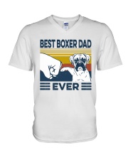 Best Boxer Dad 1 V-Neck T-Shirt tile
