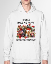 HORSE HORSES MAKE ME HAPPY Hooded Sweatshirt garment-hooded-sweatshirt-front-04