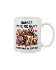 HORSE HORSES MAKE ME HAPPY Mug tile