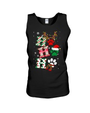 SANTA HO HO HO DOG PAW Unisex Tank tile