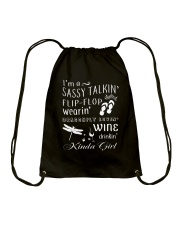 Dragonfly - I'm A Sassy Talkin Drawstring Bag thumbnail