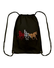 Horse Leopard Plaid Merry Xmas Funny Gift Drawstring Bag tile
