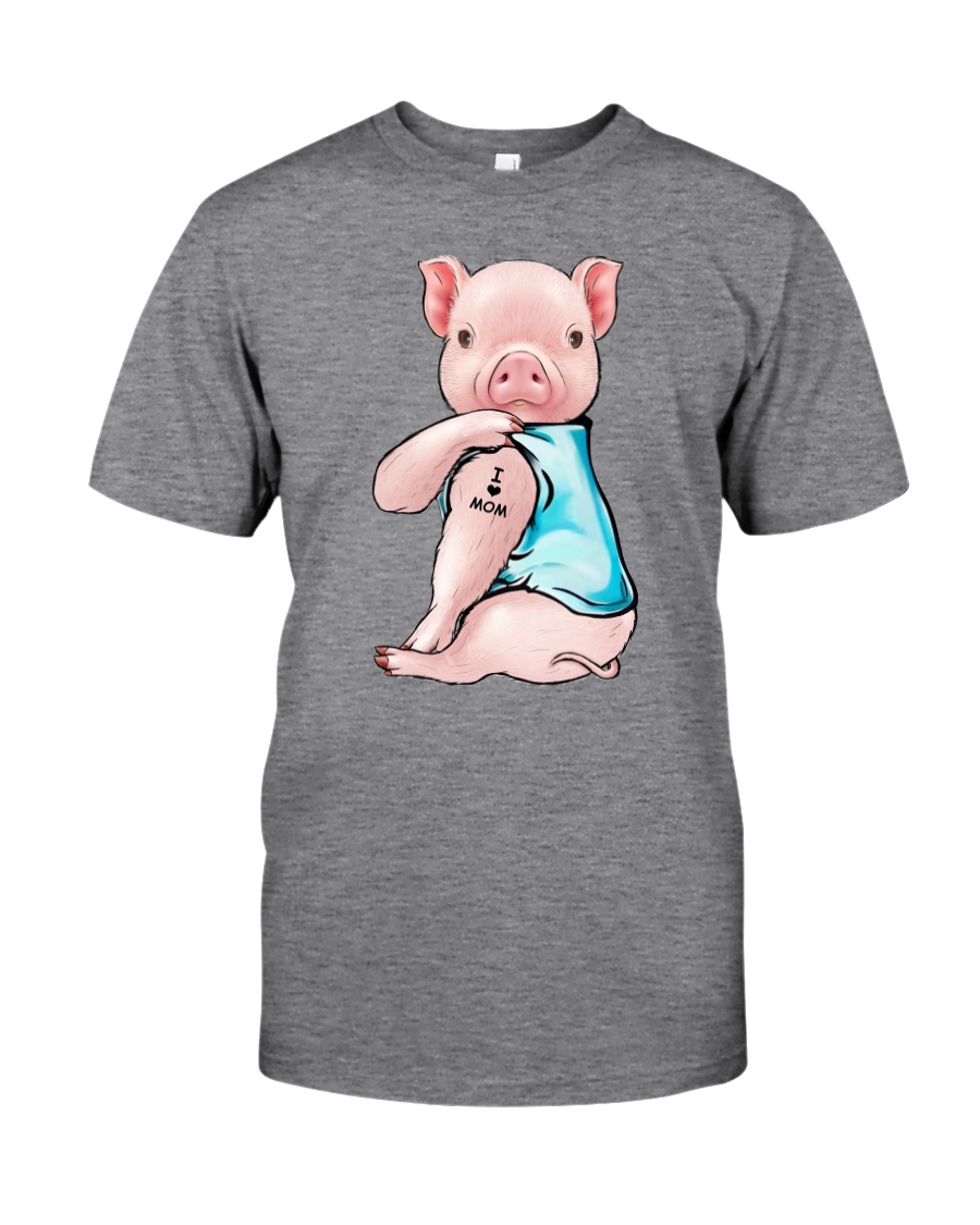 Pig I Love Mom Classic T-Shirt