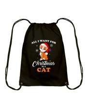 All I want for christmas is a cat Drawstring Bag thumbnail