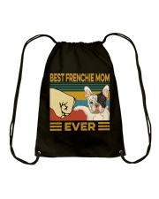 Best Frenchie Mom Vintage Drawstring Bag tile