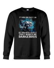 WOLF - It's now how crazy i am Crewneck Sweatshirt thumbnail