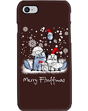MERRY FLUFFMAS Phone Case tile