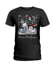 MERRY FLUFFMAS Ladies T-Shirt tile
