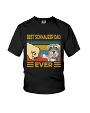 Best Schnauzer Dad Vintage Youth T-Shirt tile