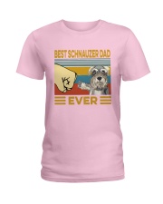 Best Schnauzer Dad Vintage Ladies T-Shirt tile