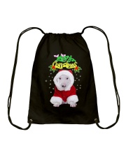 Bull Terrier Merry Xmas Drawstring Bag thumbnail