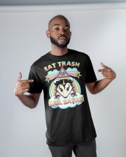Raccoon Eat Trash Hail Satan Classic T-Shirt apparel-classic-tshirt-lifestyle-front-32