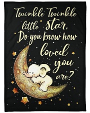 Elephant Funny Twinkle Little Star Graphic Design Large Fleece Blanket - 60" x 80" front