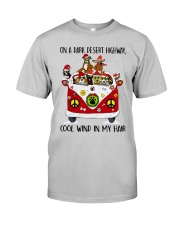 DOG ON A DARK DESERT HIGHWAY Classic T-Shirt tile