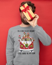 DOG ON A DARK DESERT HIGHWAY Crewneck Sweatshirt apparel-crewneck-sweatshirt-lifestyle-front-23