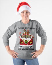 DOG ON A DARK DESERT HIGHWAY Crewneck Sweatshirt apparel-crewneck-sweatshirt-lifestyle-front-26