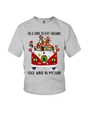 DOG ON A DARK DESERT HIGHWAY Youth T-Shirt tile