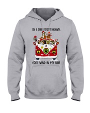 DOG ON A DARK DESERT HIGHWAY Hooded Sweatshirt tile