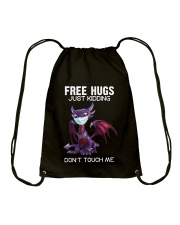 HUGS JUST KIDDING DON T TOUCH ME 1 Drawstring Bag tile