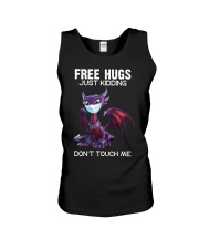 HUGS JUST KIDDING DON T TOUCH ME 1 Unisex Tank tile