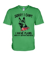 German Shepherd - Sorry I can't V-Neck T-Shirt thumbnail