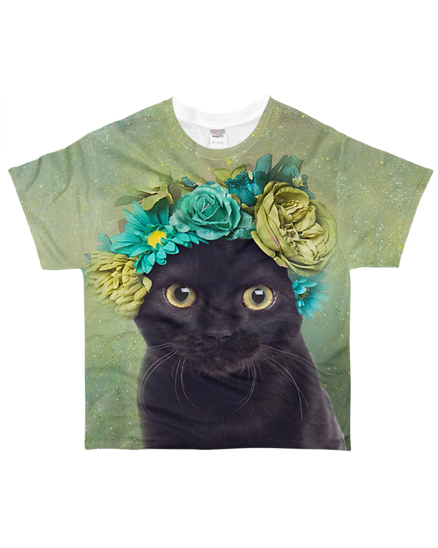 Cat Flower All-over T-Shirt