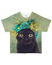 Cat Flower All-over T-Shirt front