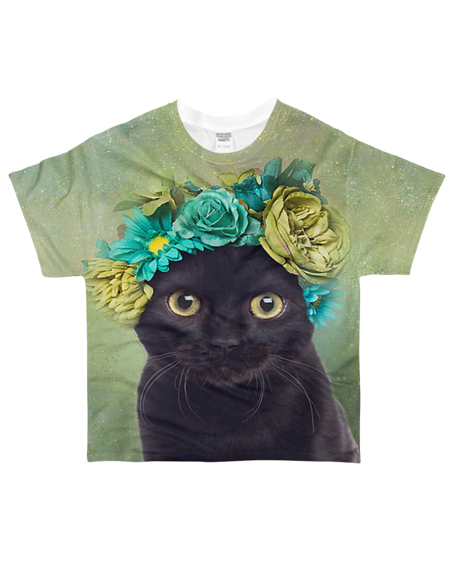 Cat Flower All-over T-Shirt
