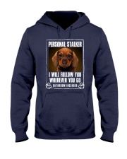 Dachshund Will Follow You Hooded Sweatshirt thumbnail