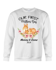 Mother Our First Mother's Day 2021 Deer Crewneck Sweatshirt tile