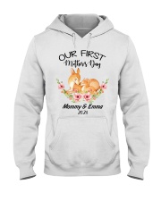 Mother Our First Mother's Day 2021 Deer Hooded Sweatshirt tile
