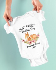Mother Our First Mother's Day 2021 Deer Baby Onesie garment-baby-onesie-lifestyle-front-03