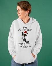 CAT RULES WHEN I FIRST WAKE UP Hooded Sweatshirt apparel-hooded-sweatshirt-lifestyle-front-72