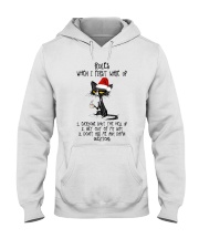 CAT RULES WHEN I FIRST WAKE UP Hooded Sweatshirt front