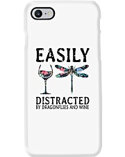 Easily Distracted By Dragonflies And Wine Phone Case thumbnail