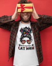 Kinda Busy Being A Cat Mom NT516 Classic T-Shirt apparel-classic-tshirt-lifestyle-front-80
