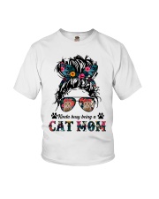 Kinda Busy Being A Cat Mom NT516 Youth T-Shirt tile