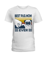 Best Pug Mom Ladies T-Shirt tile