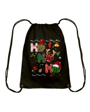 DOG HO HO HO Drawstring Bag tile