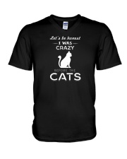 Let's Be Honest Cat V-Neck T-Shirt thumbnail