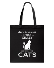 Let's Be Honest Cat Tote Bag thumbnail