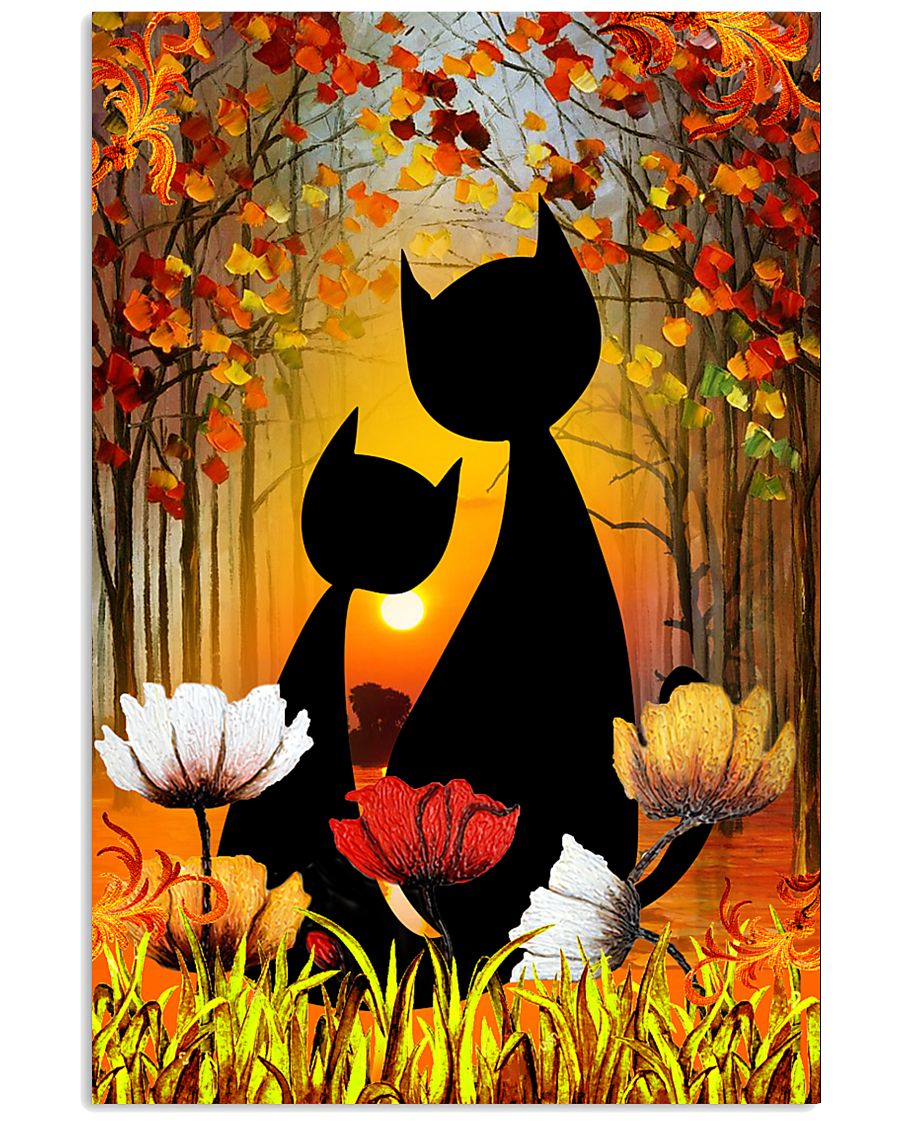Cat - Flower - Dreamlike 11x17 Poster