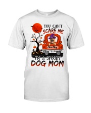 Personalized German Shepherd You Can't Scare Me I'm A Spooky Dog Mom Classic T-Shirt front